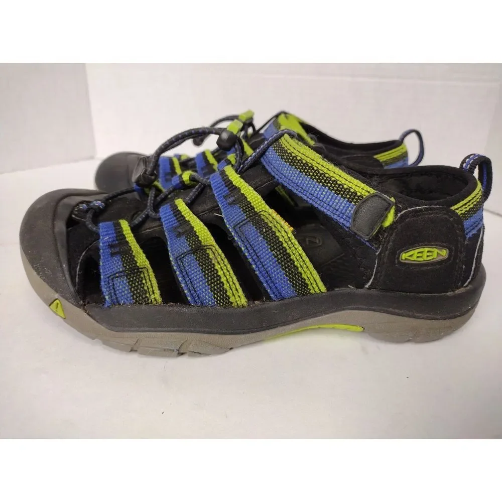 KEEN Sandals Newport H2 Youth Size 4 Waterproof Hiking Water Sport‎ Blue/Green